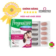Vitamin Pregnacare Him and Her Conception, UK (60 tablets) increases fertility for husband and wife