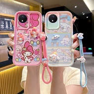 casing vivo y02 casing vivo y02t casing  vivo y02a Cute 3D Doll phone case for  case