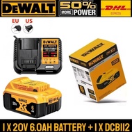 DeWALT 100% Original Battery 20V/60V 6Ah 9Ah MAX FlexVolt for DCB606 DCB205 DCB206 DCB209 DCB182 Pow