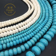 6~18mm Blue White Turquoise Abacus Beads Buddha Beads Loose Beads Spacer DIY Round Edge Spacer Beads