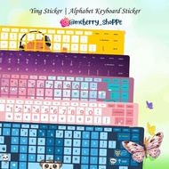 ALPHABET KEYBOARD STICKER I Sticker Rumi