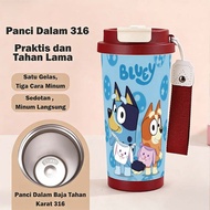 Cute Bluey 500ml Tumbler Thermos Stainless Bottle Drinking Water Bottle Heat and Cold Resistant Vacu