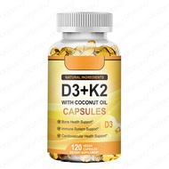 Foreign Trade Hot Sale d3+k2 Soft Capsules D3K2softgel Straight Hair Independent Standing Heat o emS