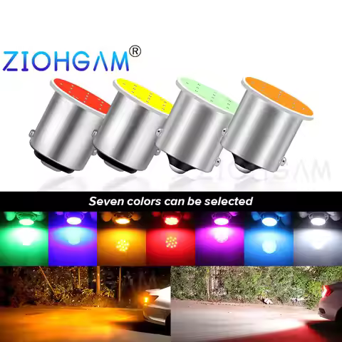 ZIOHGAM 2PCS COB 1156 P21W Led Bulb 1157 BAY15D R5W R10W BA15S Turn Brake Reverse P21/5W Park Tail B