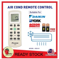 Daikin York Acson DGS-01 Air Cond Aircond Air Conditioner Remote Control