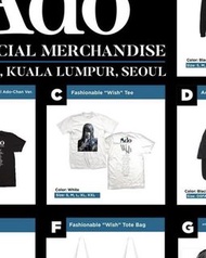 Ado 香港演唱會週邊 白色T恤 Ado Hong Kong concert peripheral products White T-shirt