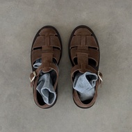 Copse รองเท้าหนัง Aster Sandals - Deep Brown