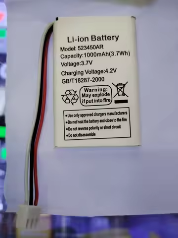 1000mAh 523450AR Battery For Zhongnuo C265 LI523450AR Ronson TP-900T 523450A 3.7V HWCD6238(10) Qiaox