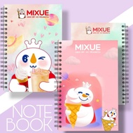 MIXUE Aesthetic Notebook Souvenir Mixue MASKOT MIXUE LOGO