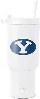 Simple Modern Officially Licensed Collegiate BYU Cougars 30 oz Tumbler with Flip Lid and Straws | In