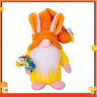 Cute Easter Gnome Gift LED Light Up Gnome Lamp with Hat for Home Orange 1 PCS