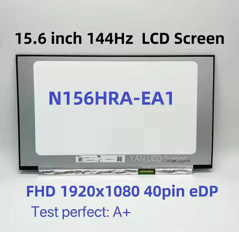 15.6" IPS 144Hz Laptop LCD Screen N156HRA-EA1 LM156LF2F01 LM156LF2F03 B156HAN08.4 Matrix Display Pan