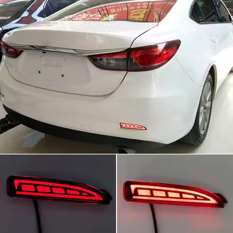 LED Rear Bumper Reflector Brake Stop Light For Mazda 6 Atenza For Mazda 2 DY For Mazda 3 Axela (CA24