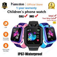 Hancdon- Q12B Waterproof Children's Watch voice call Kids Smart Watch IP67 Waterproof GPS Digital Q1