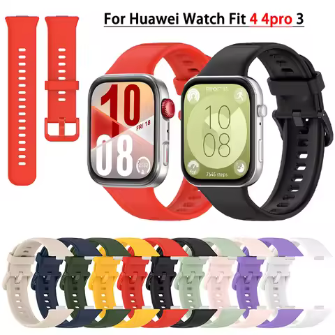Soft Silicone Strap For Huawei Watch Fit 4 3 Fit4 Pro Fit3