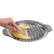 Stainless Steel Spaetzle Maker Lid with Scraper Traditional German Egg Noodle Maker Pan Pot Spaghett