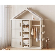 ZYUNF Wardrobe Children's Storage Cabinet solid wood Home Bedroom Baby Simple Wardrobe Clothes Stora