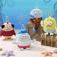 海綿寶寶 派大星 化妝袋 散紙包 零錢包 散子包 雜物袋 Patrick Star 收納袋 SpongeBob SquarePants bag 蟹老板 公仔 送禮 實用袋 掛袋 比奇堡居民