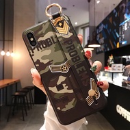 Ốp Samsung Ốp Lưng Thiết Kế Ngụy Trang Dễ Thương Vòng Đeo Tay Samsung S21 Ultra S20FE S20 Ultra S20