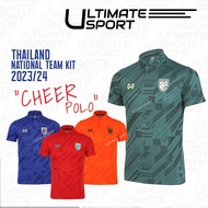 WARRIX ใหม่ล่าสุด!!! เสื้อเชียร์คอโปโล 2023-2024 เสื้อฟุตบอลทีมชาติไทย Thailand National Team Kit (Cheer Polo Version) WA-233FBATH30