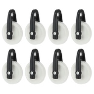 PATIKIL Nylon Clothesline Pulley, 8Pcs 2 Inch Diameter Outdoor Puller Rope Pulley Clothes Line Pulle