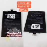 XIAOMI REDMI 4X 3S BM47 4000MH High Quality Battery Bateri Replacement -- FREE TOOLS