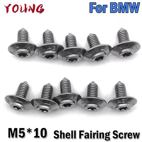 M5*10 Motorcycle Shell Fairing Screw For BMW R1200GS ADV R1200RT Rninet S1000RR XR K1600GTL K1600B F