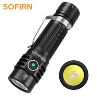 Sofirn SC18 1800lm EDC Flashlight USB C Rechargeable SST40 LED 18650 Torch TIR Optics Lens Lantern with Power Indicator Diving Flashlights