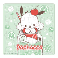 Pochacco 帕恰狗 泡水系列 綠檸檬拼圖磁鐵 HP0116025 透明 方 35g
