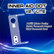 Inner Akrilik Dot Aio V2 / v2 Lite Premium Akrilik 15 mm Bening