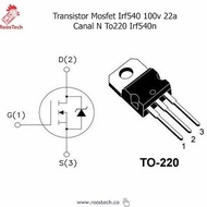 IRF540N IRF540 IRF 540N Mosfet 33A 100V N-Channel To-220 Transistor