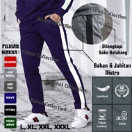 Celana Panjang Joger Polos Katun Babby Terry / Joger Strip / Celana Training Rib / Celana Olah Raga 