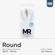 LILIN MR Shoelaces RD19 White (White) Waxed Shoelaces 2-3mm Round 50cm 60cm 70cm 80cm 90cm 100cm 120