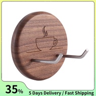 Coffee Portafilter Wall Rack Holder with Stainless Steel Hooks Suitable for 51/54/58mm Portafilter