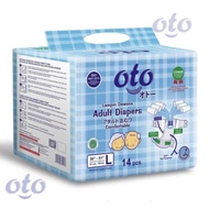 Oto Adult Diapers Adhesive Adult Diapers Size L Contents 14 uk 91cm-127cm