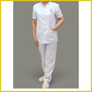 ◭ ◎ ▬ Nursing Uniform chinese collar with chest pocket