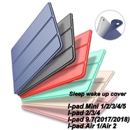 Compatible For Ipad Mini 6/5/4/3/2/1 Ipad 2/3/4 Ipad 9.7(2017/2018)Ipad Air1/2 Slim Smart Cover Flip