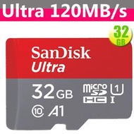 SanDisk 32GB 32G microSDHC【120MB/s Ultra】microSD A1 U1 記憶卡