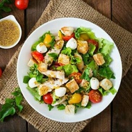 10.5 inch 27 cm Large Home Line Flat Dinner Plate