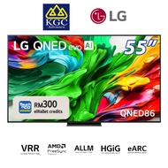 LG 55" / 65" / 75" / 86" QNED evo AI Smart TV QNED86 Mini-LED 144Hz Gaming Mode* Dolby Vision & HDR1