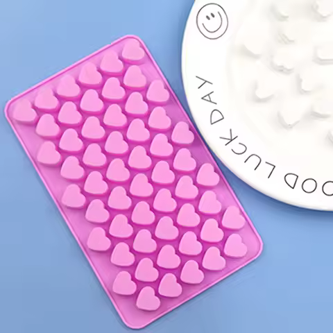 mini 55 even heart-shaped silicone cake mold DIY love Chocolate Baking molds