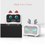 Cat Speaker/Bluetooth Speaker/LED Display/PC Mirror/FM Radio/Alarm Clock/Cute Cat Ear/Speaker/Time Clock/Clock