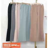 [WAREHOUSE CLEARANCE] SUZY Pants by CB.CO | Highwaist scubacelana cutbray