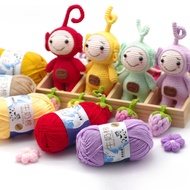50g 5 Strands Milk Cotton Yarn Baby Yarn Crochet Bag Medium Thick Hand Knitting Yarn Crochet Doll Ya