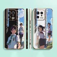 High School Anime Your Name Side Printed E-TPU Phone Case For XIAOMI POCO F4 F3 M5 M4 X5 X4 X3 C40 F5 F1 REDMI K50 K40 NOTE 12 11 10 S GT PRO PLUS NFC Gaming Turbo 5G