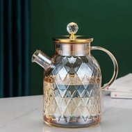 Diamond Borosilicate Glass Tea Coffee Pitcher - TK12