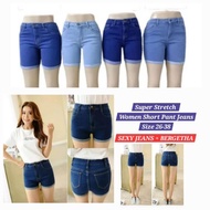 Women Short Pant Jeans Stretchable 26"-38" High Quality Seluar Pendek Jeans Bergetha Sexy Jeans Comp