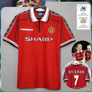 【Retro SSS+】Manchester United Jersey 1998 1999 Personalization Name Number Football Jersey