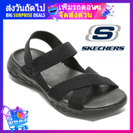 skechers_ผู้หญิง รองเท้าแตะ skechers_Gorun สเก็ตเชอร์ส รองเท้าแตะ ผู้หญิง GOwalk Arch Fit On-The-Go Sandals Shoes - 92500-GRY