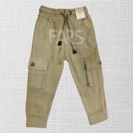 Cargo Jogger Pants Kids Seluar Cargo Budak Lelaki dan Perempuan 6 Poket Cargo Pants Kids